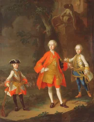 Tre sønner av Maria Theresia av Østerrike (olje)